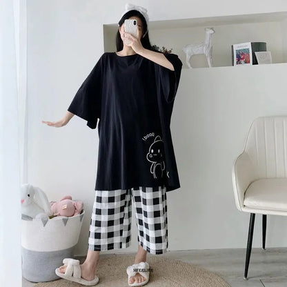 Summer Women Pajamas Set