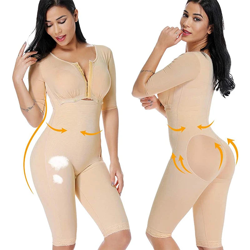 Women Waist Trainer Post Surgery Compression Butt Lifter Full Bodysuits Shapewear