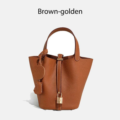 MENDY Women  Handbags Bucket Bag Real Leather Tote Bag Genuine Leather Luxury   Size Large Lady Hand Bags
