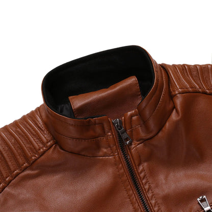 Men's solid Colors leather jackets