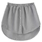 Women Extender Fake Shirt Tail Skirt Blouse Tail Hem Soft Detachable Underskirt Sweater Hemline