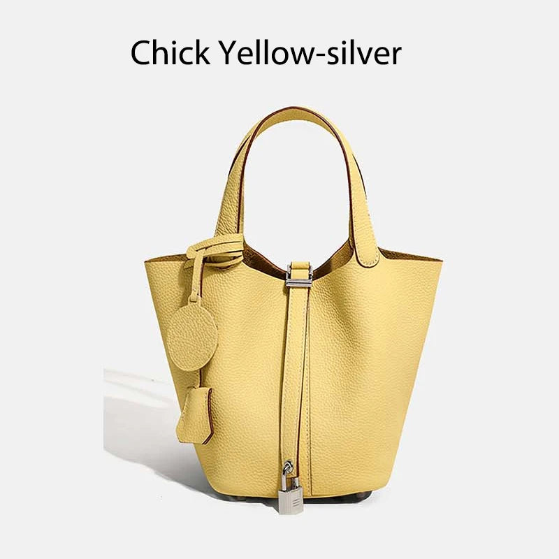 MENDY Women  Handbags Bucket Bag Real Leather Tote Bag Genuine Leather Luxury   Size Large Lady Hand Bags