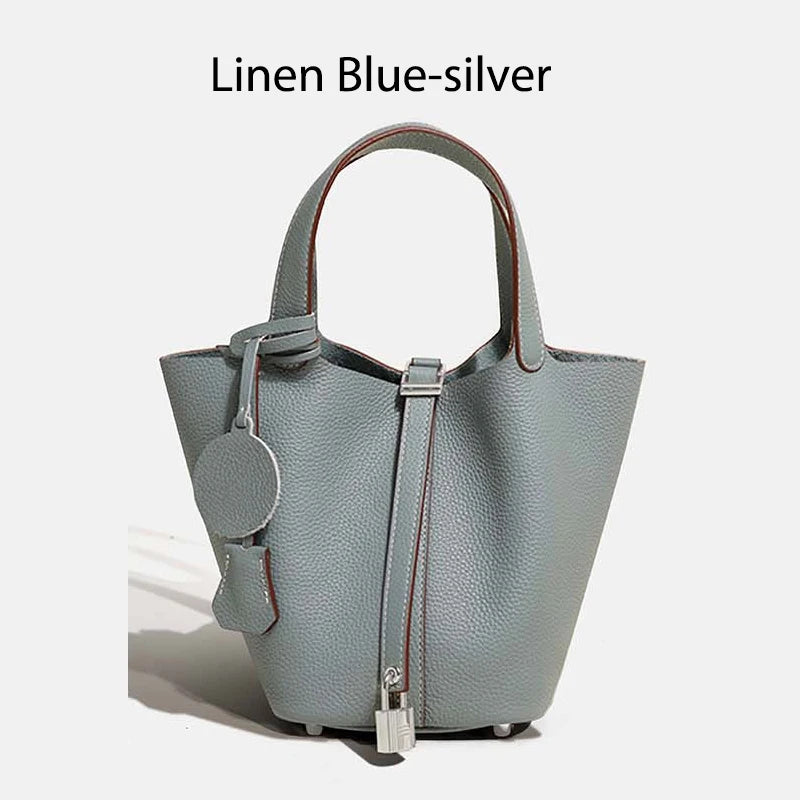 MENDY Women  Handbags Bucket Bag Real Leather Tote Bag Genuine Leather Luxury   Size Large Lady Hand Bags
