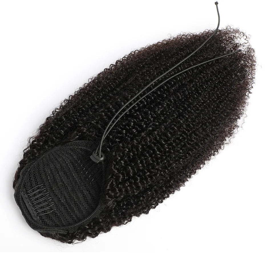 Afro Kinky Curly Drawstring Ponytail