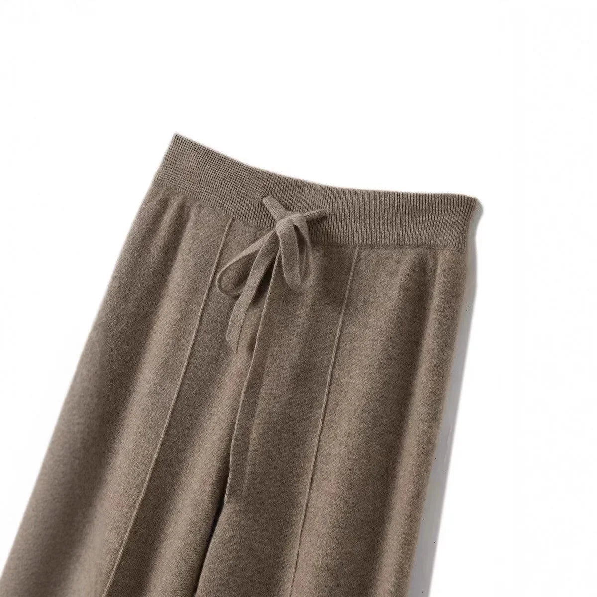 High Waist Knitted Woolen Wide Leg Pants