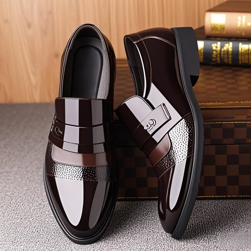 Leather Shoes for Men Oxfords Business Casual Office Work Shoes
