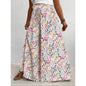 Plus Size 1XL-5XL Women Fashion Floral Print Wide Leg Pants