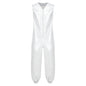 Mens Waterproof Jumpsuit Diaper Cover Sleeveless Zip Up Bodysuit  One-piece Rompers Adaptive Full Leotard