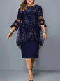 Formal Party Dresses for Ladies From 50 To 60 Years Embroidery Floral Luxury Wedding Guest Church Dresses