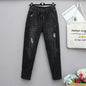 Plus Size jeans for Women Mom Jeans Woman Elastic High Waist Blue Baggy Jeans