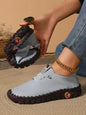 Women Spring and Autumn Hand-stitched Single Shoes Large Size Casual Shoes