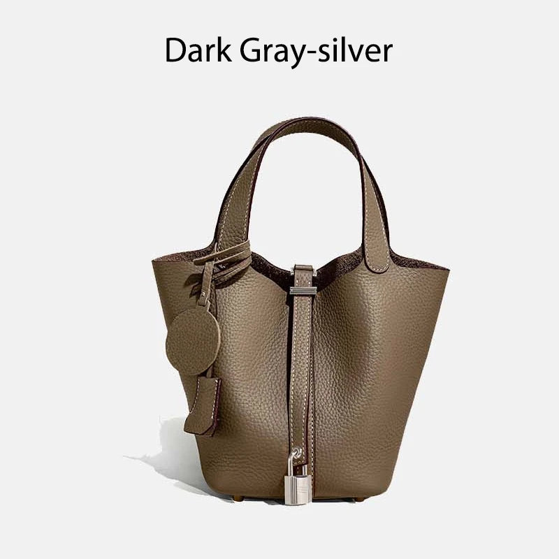MENDY Women  Handbags Bucket Bag Real Leather Tote Bag Genuine Leather Luxury   Size Large Lady Hand Bags