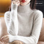 100% Mink Plush Turtleneck Pullover Sweater Ladies Cashmere Sweater