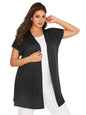 Women Short Sleeve Plus Size Summer Kimono Cardigan Open Front Plus Size Cardigan