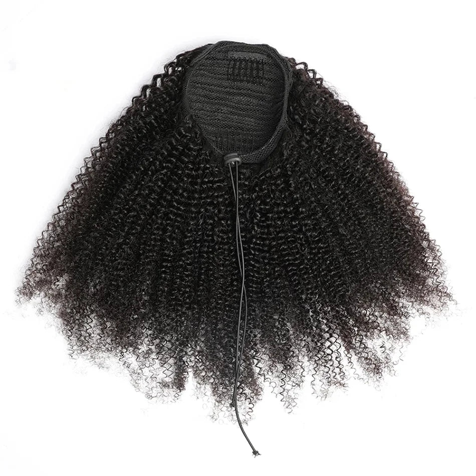 Afro Kinky Curly Drawstring Ponytail