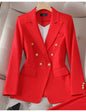 Elegant Office Ladies Two Piece Sets  Double Breasted