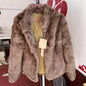 Natural Rabbit Fur Coat Women Winter Jacket Real Leather And Fur