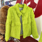Natural Rabbit Fur Coat Women Winter Jacket Real Leather And Fur