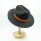 Zipper shallow  fedora hat  woolen hat ladies European punk chain novelty