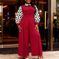 Stylish Polka Dot Long Sleeve Jumpsuit 
 Wide Leg Plus Size Rompers  Elegant Spring Summer Office Party Outfits