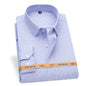 Men Shirt Long Sleeve Casual Big Size Shirts for Men Office Blue White Shirts