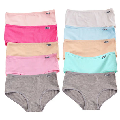 10Pcs/Lot Plus Size Panties for Women Breathable Brief