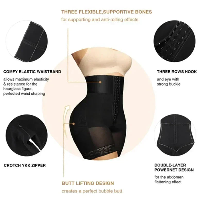 Slimming Sheath Corset Body Shaper BBL Control Panties Fajas Colombian Girdles Butt Lifter Shapewear