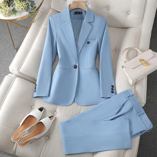 Women's professional suit and trousers two-piece Autumn and Winter Wear