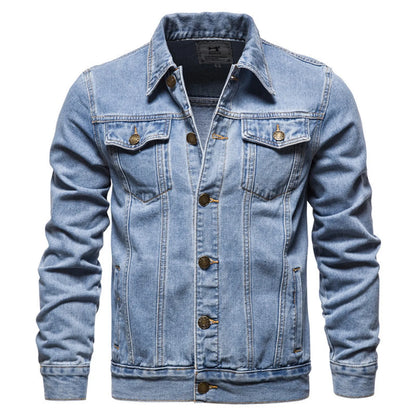 Classic Men Light Blue Denim Jacket