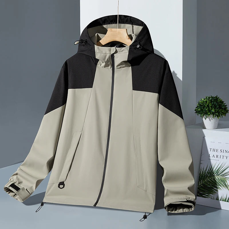 Women Plus Size Coat 5XL 6XL 7XL 8XL Waterproof Jacket Outdoor Windbreaker