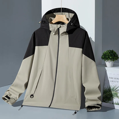 Women Plus Size Coat 5XL 6XL 7XL 8XL Waterproof Jacket Outdoor Windbreaker