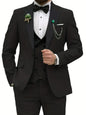 Casual Business Men's Suit Three-piece