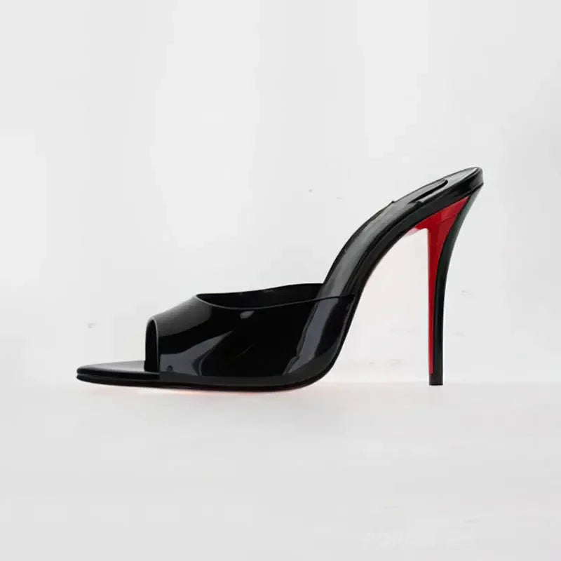 Women  Pointed Open Toe Roman Sandals Metal Sexy Women's Shoes