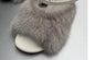 Mink fur high heels for women, sexy fish mouth leather party sandals for women