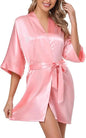 Nightgown Soft Bathrobe Short Women's Lounge Bride Bridesmaid Morning Gown  Wedding Party