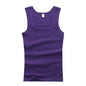Male  Women Basic Elastic tank top Pure Cotton Sleeveless Men's t-shirt Bodybuilding T-shirt