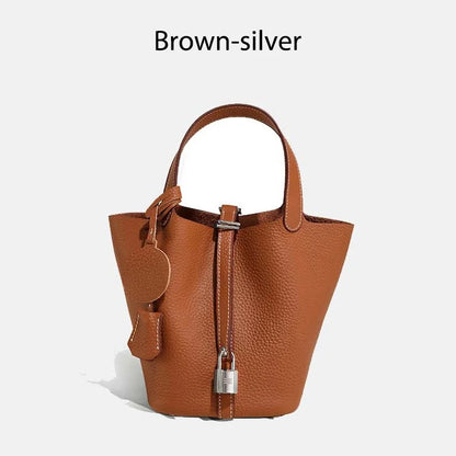 MENDY Women  Handbags Bucket Bag Real Leather Tote Bag Genuine Leather Luxury   Size Large Lady Hand Bags