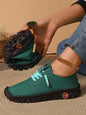 Women Spring and Autumn Hand-stitched Single Shoes Large Size Casual Shoes