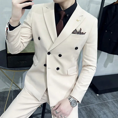 Mens Suit 3Pcs Set