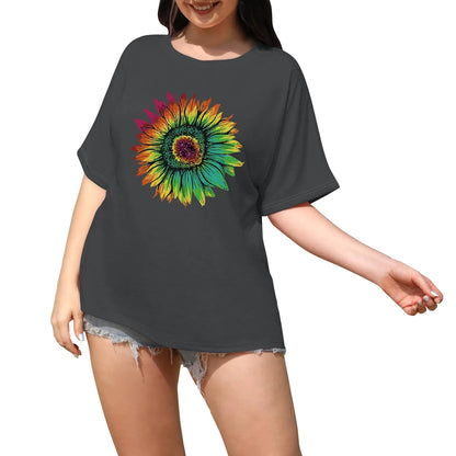 Retro T-Shirt Drop-Shoulder Sleeve Men Women