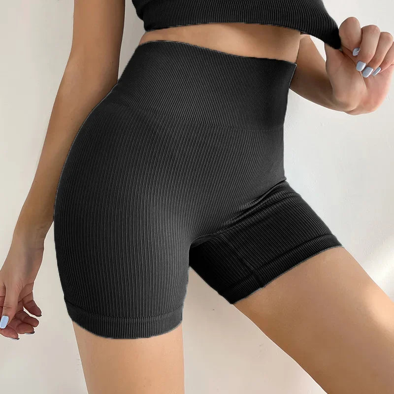 Ribbed Women Cycling Shorts